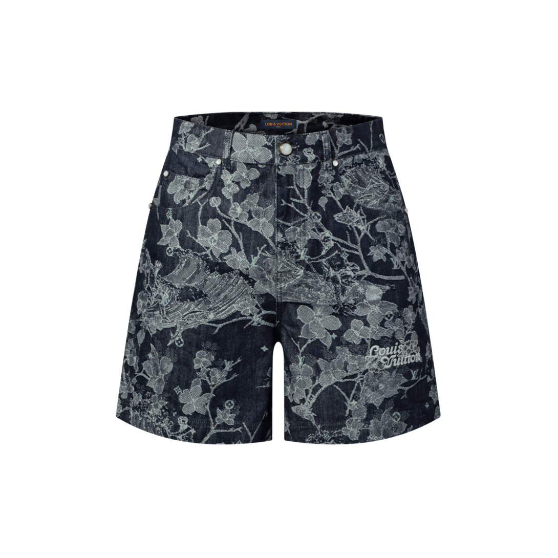Jacquard Denim Shorts - Ready to Wear | LOUIS VUITTON
